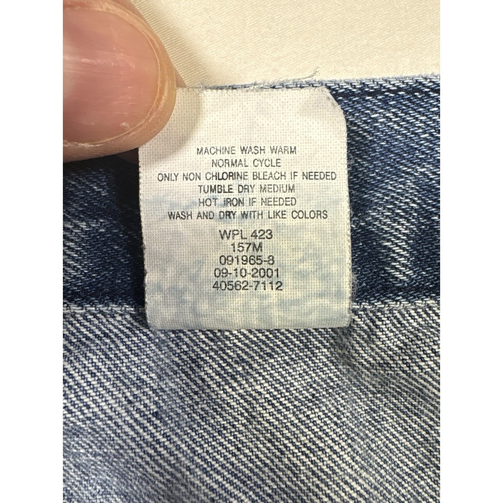 VTG 2001 Levis 560 Jeans Mens 42x32 Medium Wash Blue Loose Tapered Denim Y2K - Picture 15 of 16